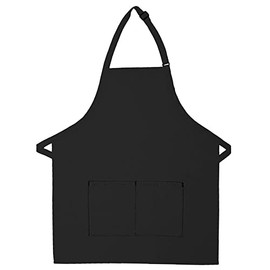100% Made in The USA Commercial Quality 65/35 Poly/Cotton 2-Pocket Adult Aprons