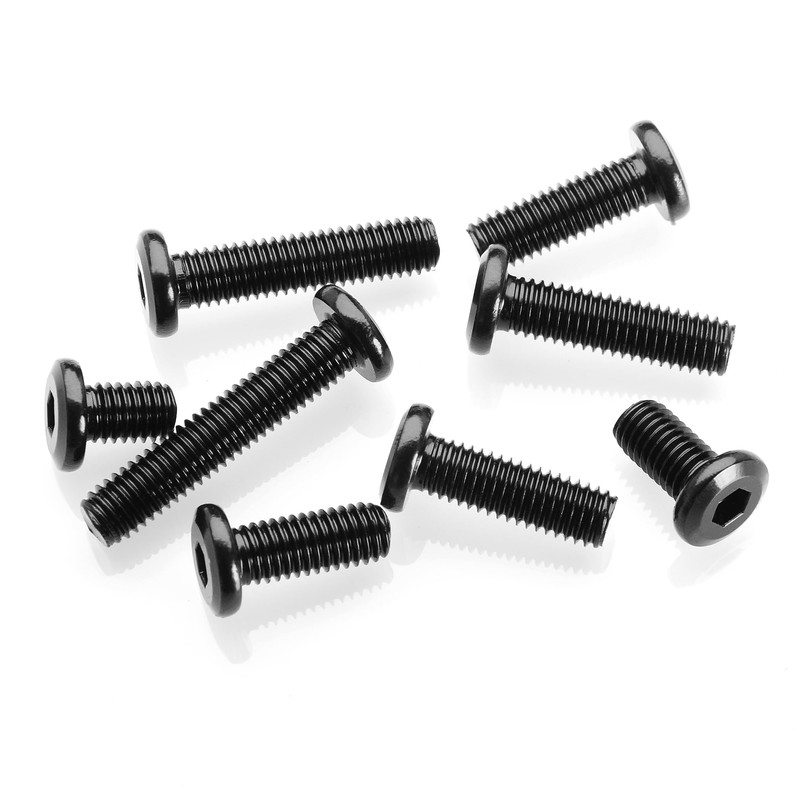 Mywish M8 x 20mm 50Pcs Flat Head Hex Socket Cap