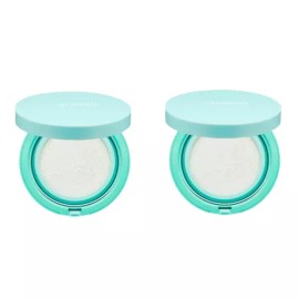 Bring Green 브링그린 티트리 시카 톤업 선쿠션 선크림 팩트 2개 Bring Green Tea Tree Cica Tone-Up Sun Cushion Sun Cream Pact (2 Pieces)