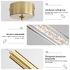 Mikeru 2 Pack Cylinder Ceiling Suspension Pendant Light, 3 Color