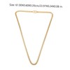SHOWERORO Gold Link Chain Necklace for Men 6mm Width Stylish