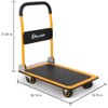 SIMPLI-MAGIC Push Cart Dolly, 330 LBS – Foldable Moving Platform