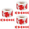 Sosoport 3rolls Delicate Tanning Stickers Heart-shaped Tanning Labels Easy to