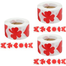 Sosoport 3rolls Delicate Tanning Stickers Heart-shaped Tanning Labels Easy to Apply and Safe for Body Use for Sunbathing