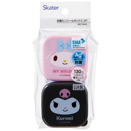 Skater MO1WAG-A Mini Sealing Container, Storage Container, Side Dish, 4.1 fl oz (130 ml), Set of 2, My Melody, Chromi, Sanrio