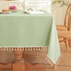 JIALE - Mantel de primavera, resistente estilo lino con textura,