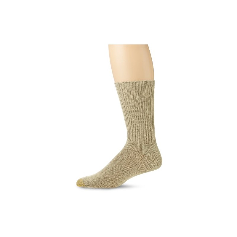 Gold Toe Fluffies calcetín informal para hombre, Caqui, 10-13 (Shoe