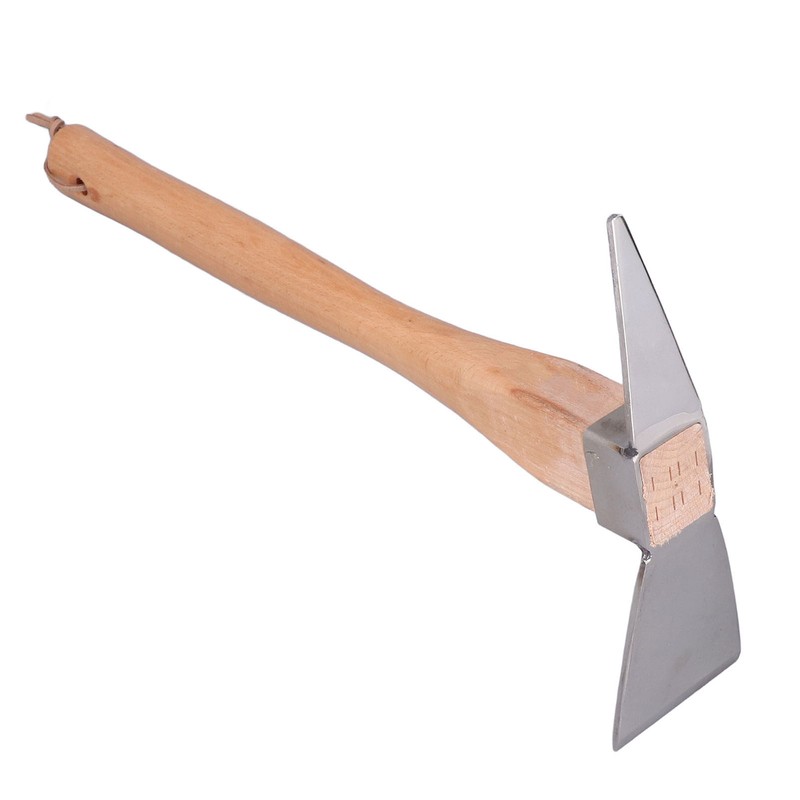 Pick Axe Simple Practical Fine Workmanship Stainless Steel Wood Material