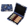 Wooden Silk Cloth Cover Reed Case Holder Storage Box for