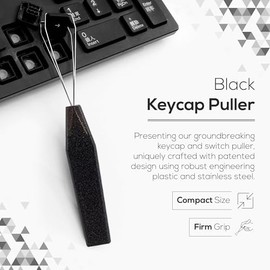 Qisan - Extractor de teclas de acero inoxidable y extractor de interruptores para teclados mecánicos | Herramienta de extracción de tapa de llave de mango de plástico para teclados de juegos