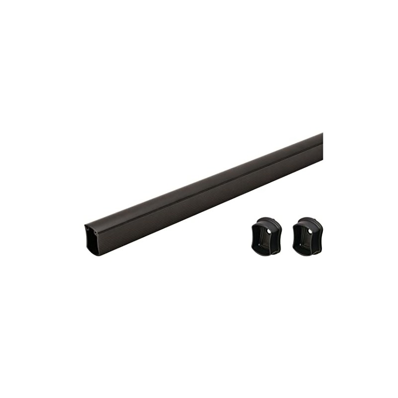 TAG Hardware Wardrobe Closet Rod Concave Shape with End Supports