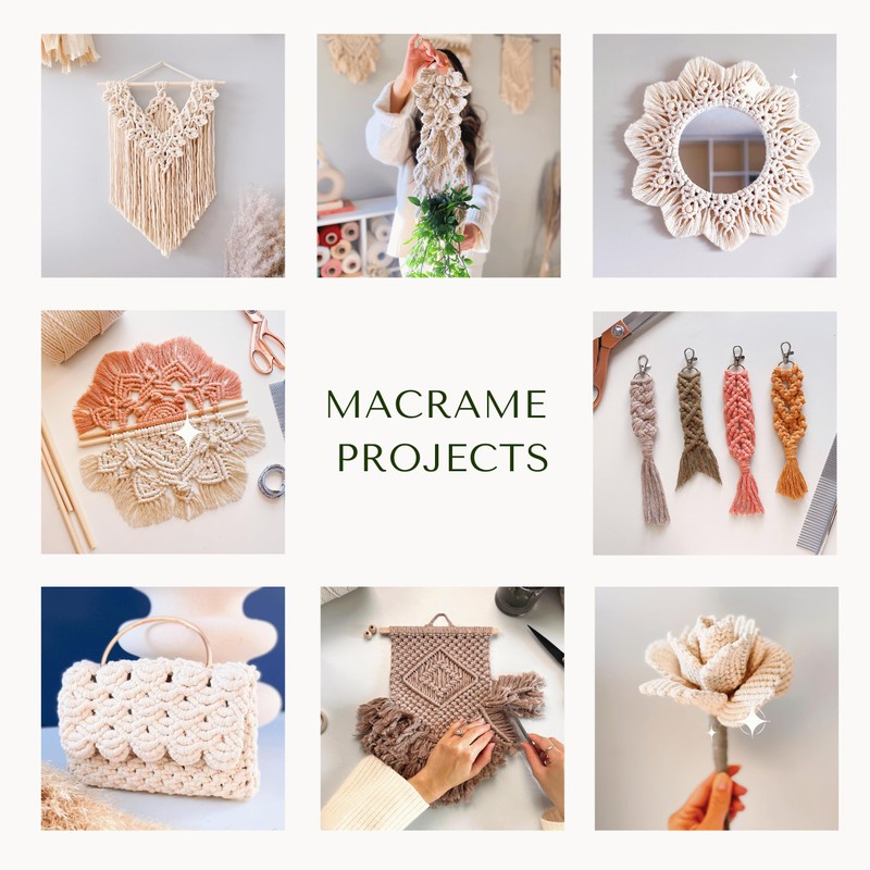 BOCHIKNOT Metallic Macrame Cord 3mm - Single Strand Twist with