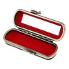 Estuche Para Lápiz Labial Con Espejo Para Damas Azul Negro