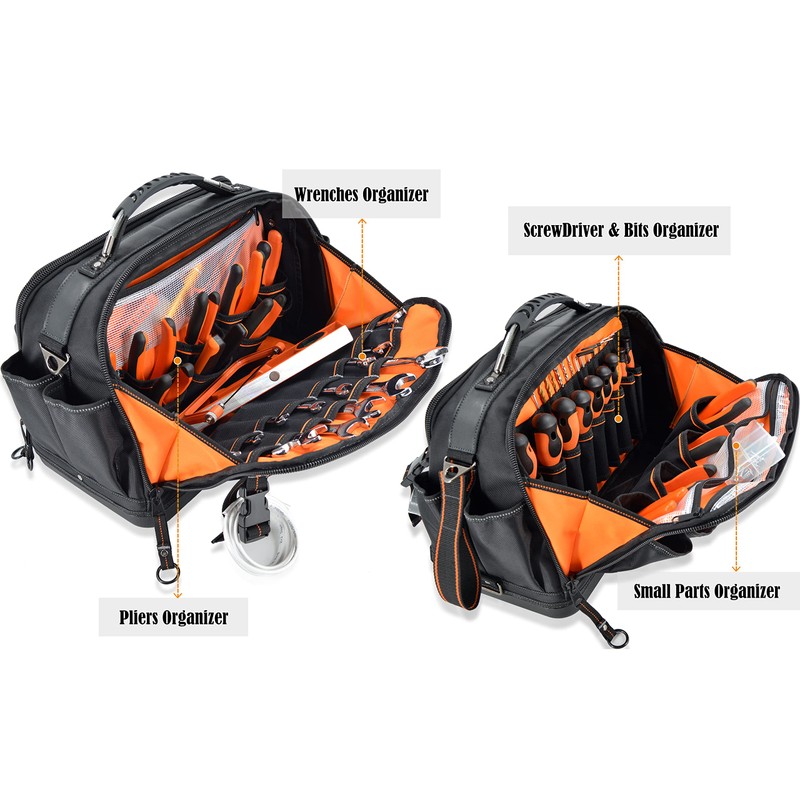 WELKINLAND 42-Pocket Tool Organizer - HVAC & Electrician's Waterproof Tool