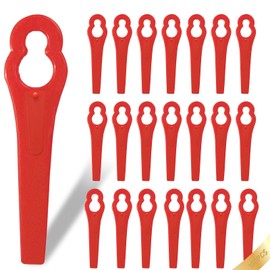 HXUING Pack of 100 grass trimmer blades, replacement blades, compatible plastic replacement blades, trimmer blades, plastic blade accessories, suitable for grass trimmers, brush cutters