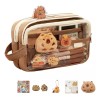 Estuche Aesthetic Lapicera Capibara Pencil Case Papeleria Color Marrn