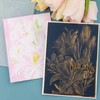 Briartw 3D Embossing Folder for Card Making,Lily Flowers Clear Plastic