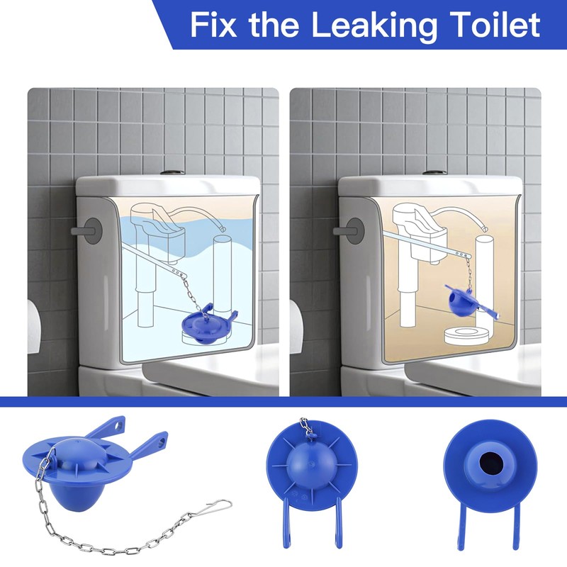 for Kohler GP85160 2-Inch Toilet Flapper Replacement Kit with Chain,Compatible