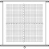 Geyer Instructional Products 250515 Coordinate Graph Chart, Pull Down, Write-On/Wipe-Off (Dry-Erase), 1" Grid for Numbered Axis