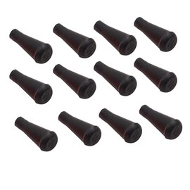 KURUGEILI 12PCS Soft Rubber Arrowheads Game Practice I.D. 8mm Safety Arrow Tips for Stump Shooting or Small Games Black