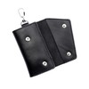 KASSAI Genuine Leather Key Case, 6 Rows Ring, Trifold, Men's,