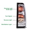 GRAND ORANGE White Clear Tail Lights Assembly Rear Lights w/Wiring