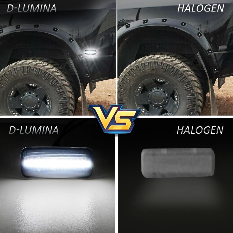D-Lumina 4Pcs LED Marker Lights for 2010-2017 Dodge Ram 2500