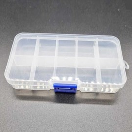 10 plastic storage boxes Multi-purpose organizer 6ea