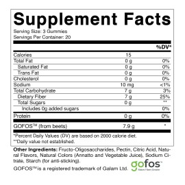 Vitamatic | Prebiotic Fiber Gummies for Adults - 7G Fiber | 60 Gummies