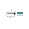 EVI Herrajes I-205/24-B Door Stop Stainless steel V2A., 04019875TPMAM