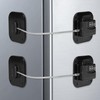 Refrigerator Lock, Heavy Duty Fridge Lock,Child Proof Cabinet Locks,Easy Install,Combination