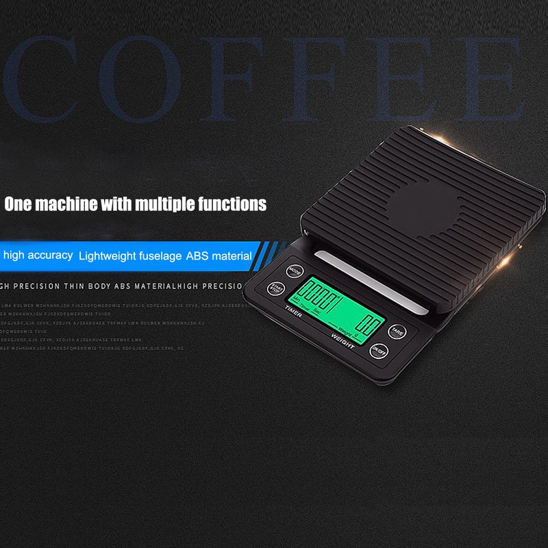 Digital Coffee Scale High Accuracy LED HD Display ABS Material