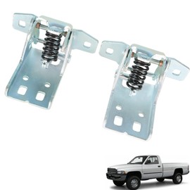 ANTUKO 1 Pair of Upper Left Right Side Door Hinge Silver Replacement for 1994-2002 Ram 1500 2500 3500 55075956AC 55075957AC