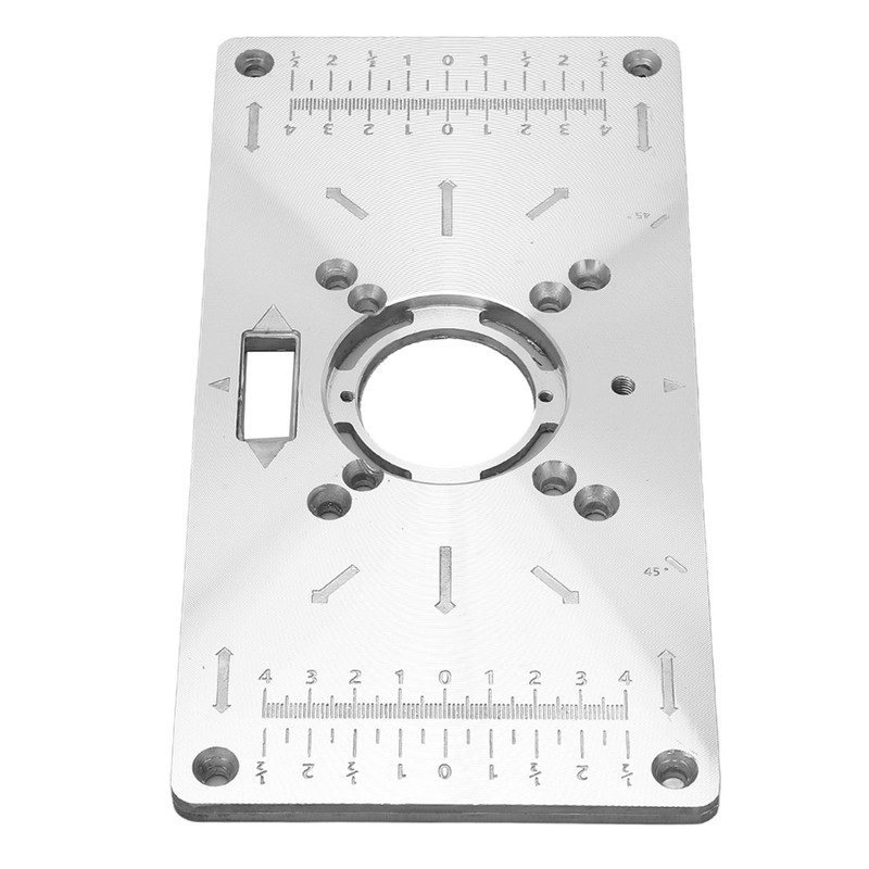 Aluminium Router Table Insert Plate for Woodworking Benches Milling Trimming