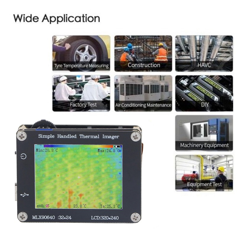 Thermal Imager Infrared Camera 2in Screen ‑ 40 ℃ to