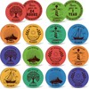 28 Pcs Wooden Sobriety Coin Gift Set, Recovery Sobriety Chip