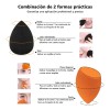16kit Esponjas Blender Maquillaje Beauty Base Cara Versátil Colorido