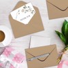 Packpal 50PACK 5x7 Envelopes for Invitations, Brown A7 Envelopes, Perfect
