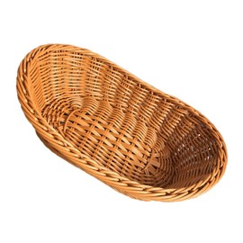 Ciieeo 1Pc Mini Decorative Basket Handmade Weaving Props for Easter DIY Activities Cute Micro Desktop Decoration for Nursery School and Home Organization