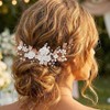 CASDRE- Enredadera para el cabello de novia con flores de