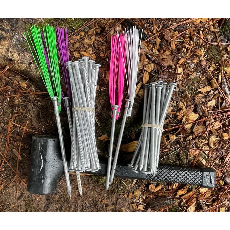 Trail Chasers Ground Markers Blue 6" Marking Whiskers with Lightweight,