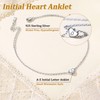 Suplight 925 Sterling Silver Ankle Bracelets for Women Dainty N