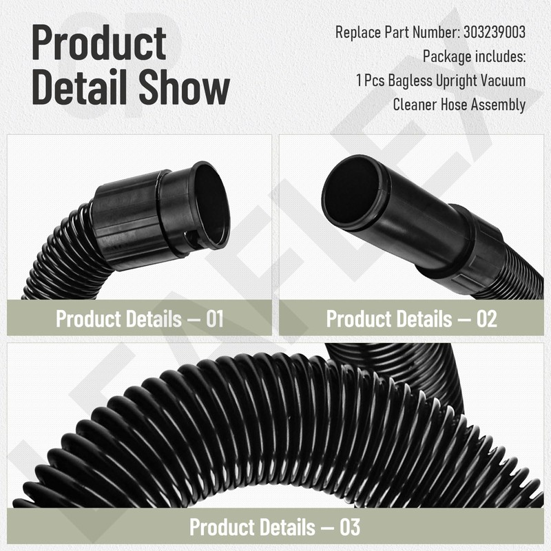 Bagless Upright Vacuum Cleaner Hose Assembly Compatible with Hoover UH70200