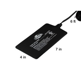 Pangea Reptile Heat Mat (Small, 4x7, 1-5 gal), Black (UTH4x7)