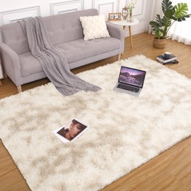 FairOnly Large Shag Area Rugs 9x12 Plush Fuzzy Rugs for Living Room, Ultra Soft Fluffy Furry Rugs for Bedroom, Anti-Skid Indoor Carpet Nursery Rugs for Kids Room Home Decor