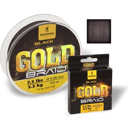 Browning Diameter 0.10 mm Black Magic Gold Braid 150 m 3.6 kg, 8 lbs Black, 0.10 mm