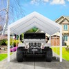 COBIZI Carport Canopy 12x20 Heavy Duty Car Tent Garage, Galvanized
