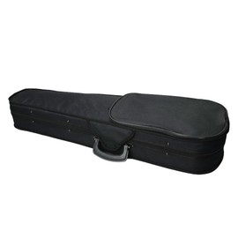 Sardoxx Violin Triangle Violin Case Professional With Beige Fluff Lining For 4/4 Violin Black, For Beginner Adults