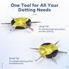 Rolabling 3Pcs Nail Dotting Tool Set 6-in-1 Circular Dotting Pen
