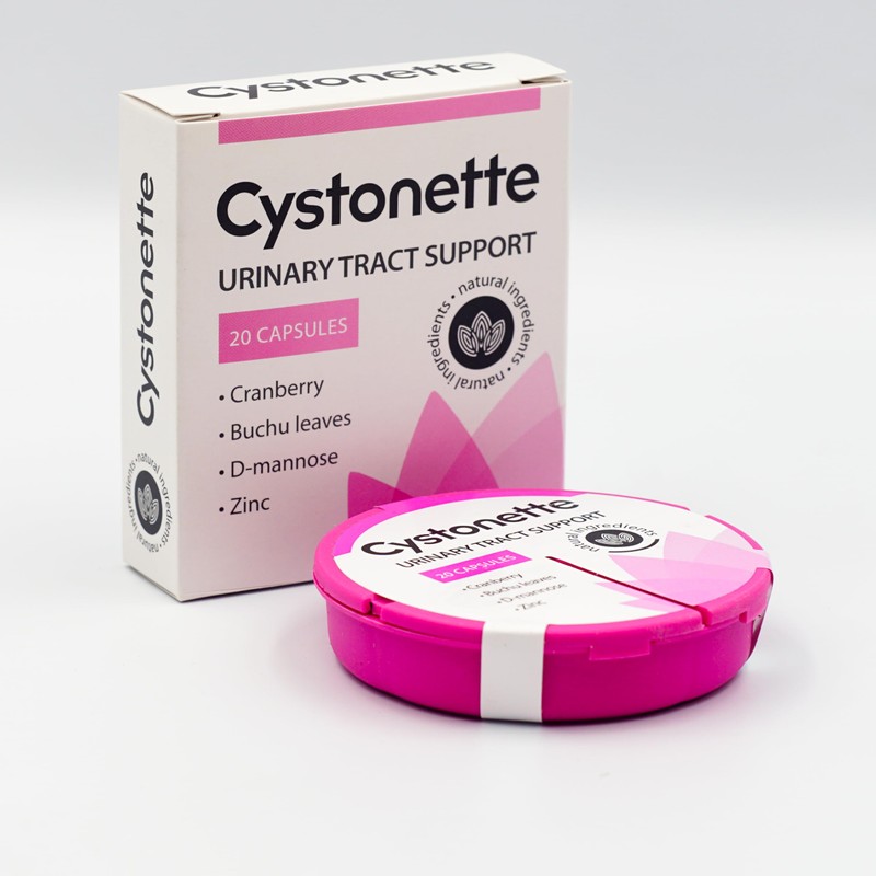 Cystonette Natural Dietary Supplement with D-Mannose, Cranberries and Hibiscus Flowers,